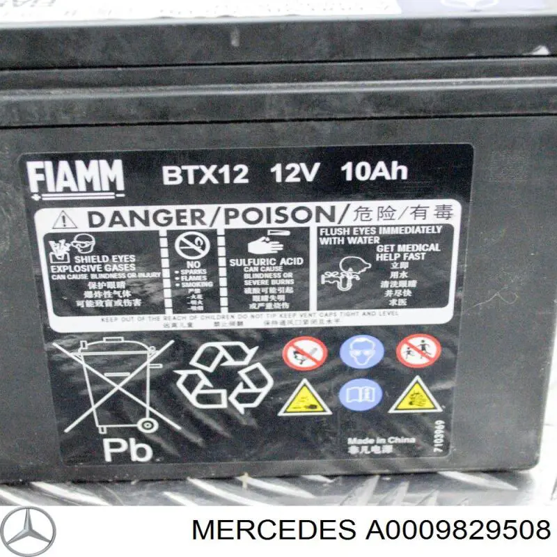 Batería de Arranque Mercedes (A0009829508)