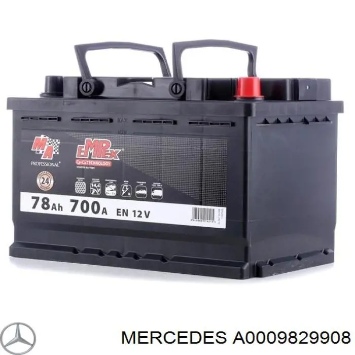 Batería de arranque Mercedes A0009829908 precio, desde 476,28 EUR