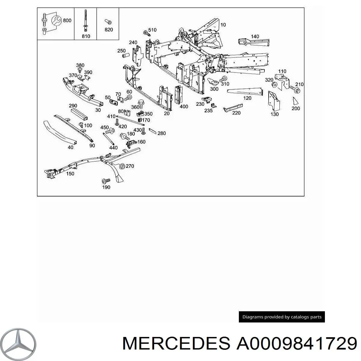  Mercedes A0009841729 precio, desde 4,17 EUR
