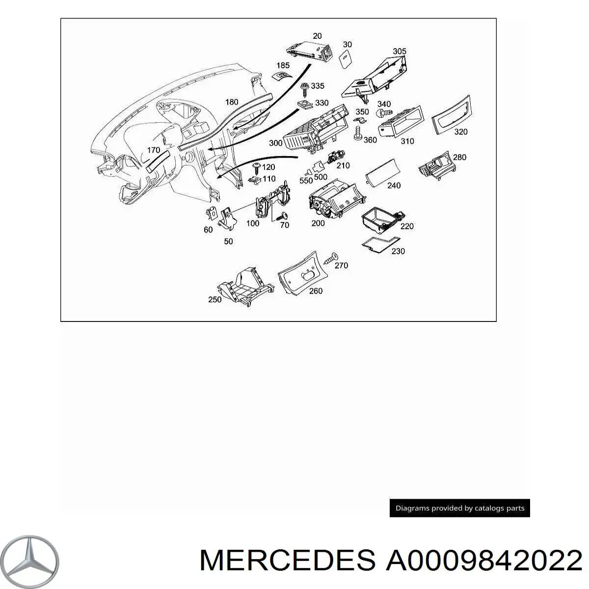  Mercedes A0009842022 precio, desde 1,66 EUR