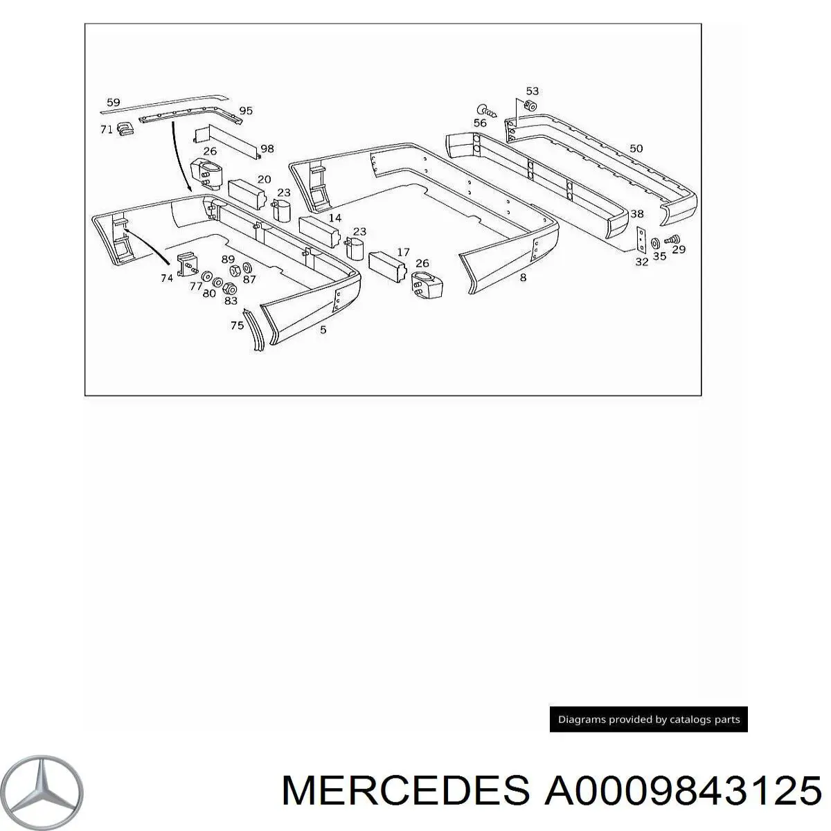 A0009843125 Mercedes 