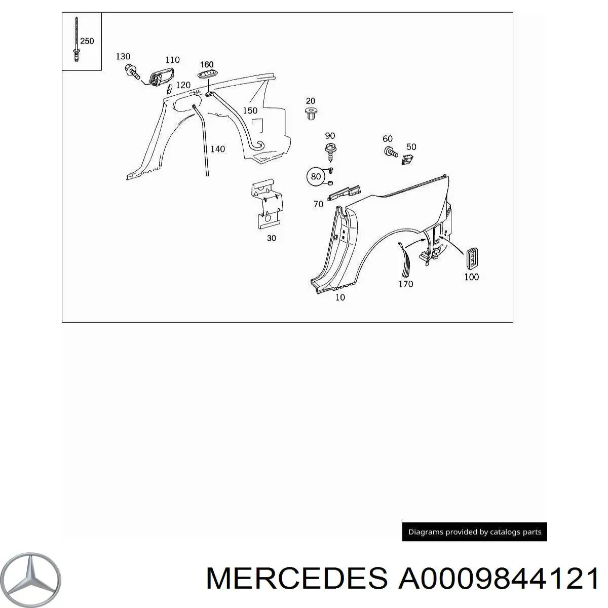  Mercedes A0009846321 precio, desde 5,17 EUR