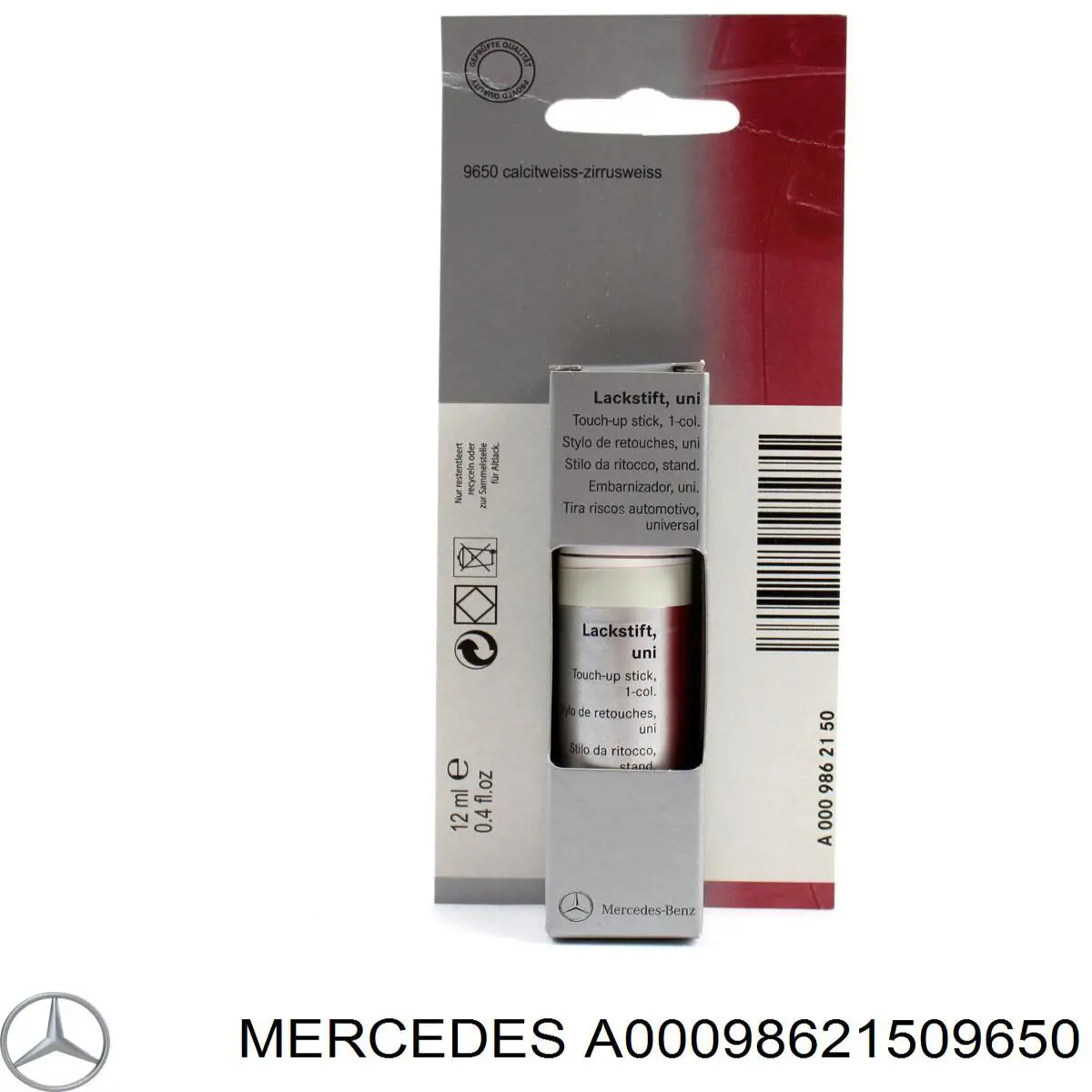 Lápiz de retoque A00098621509650 Mercedes