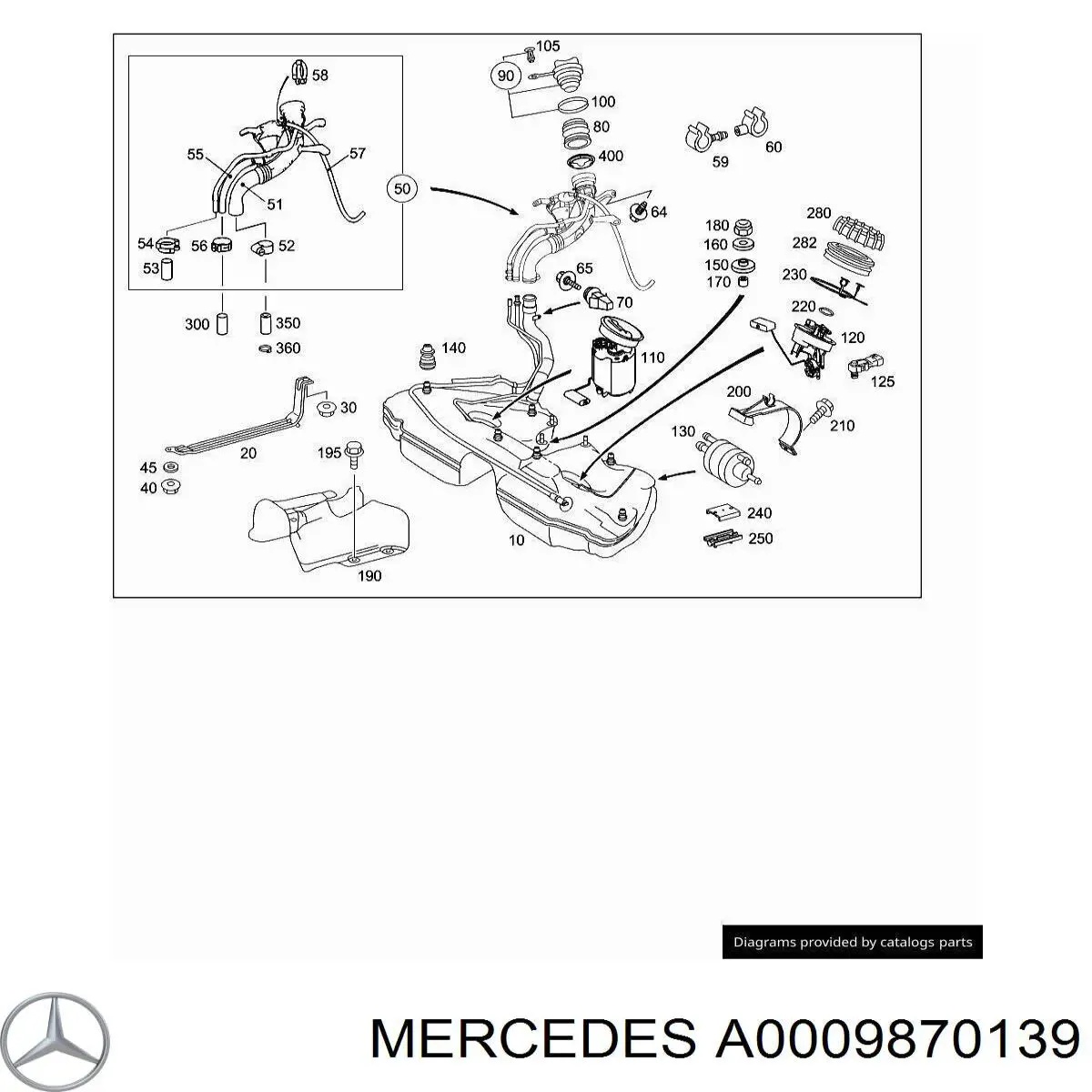 A0009870139 Mercedes 