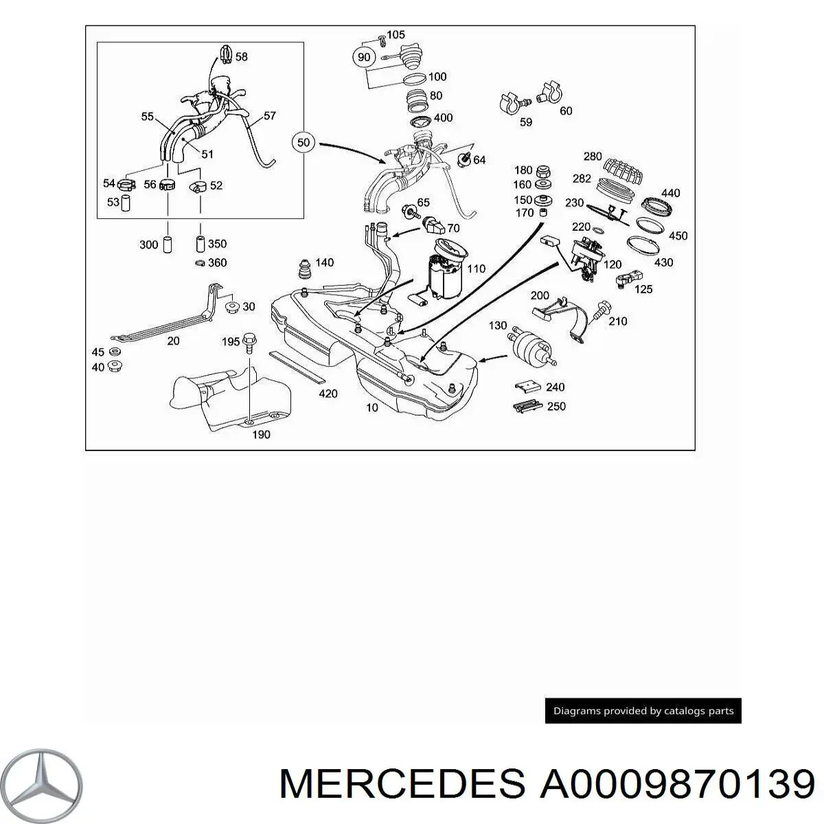  Mercedes A0009870139 precio, desde 17,89 EUR