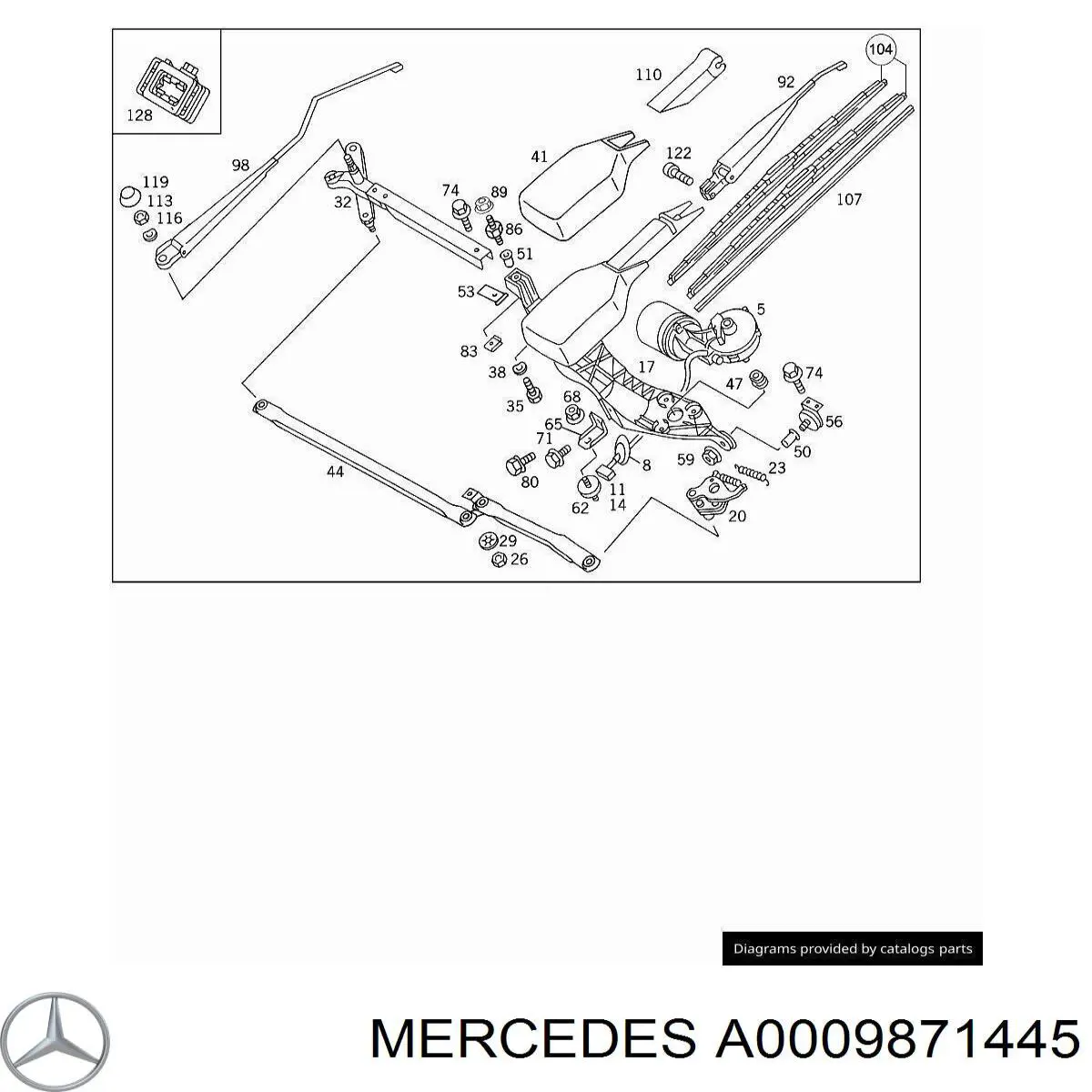 A0009871445 Mercedes 