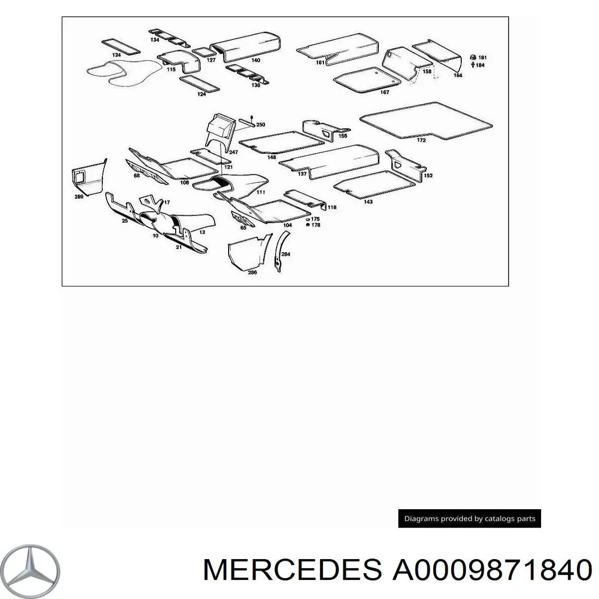  Mercedes A0009871840 precio, desde 3,15 EUR