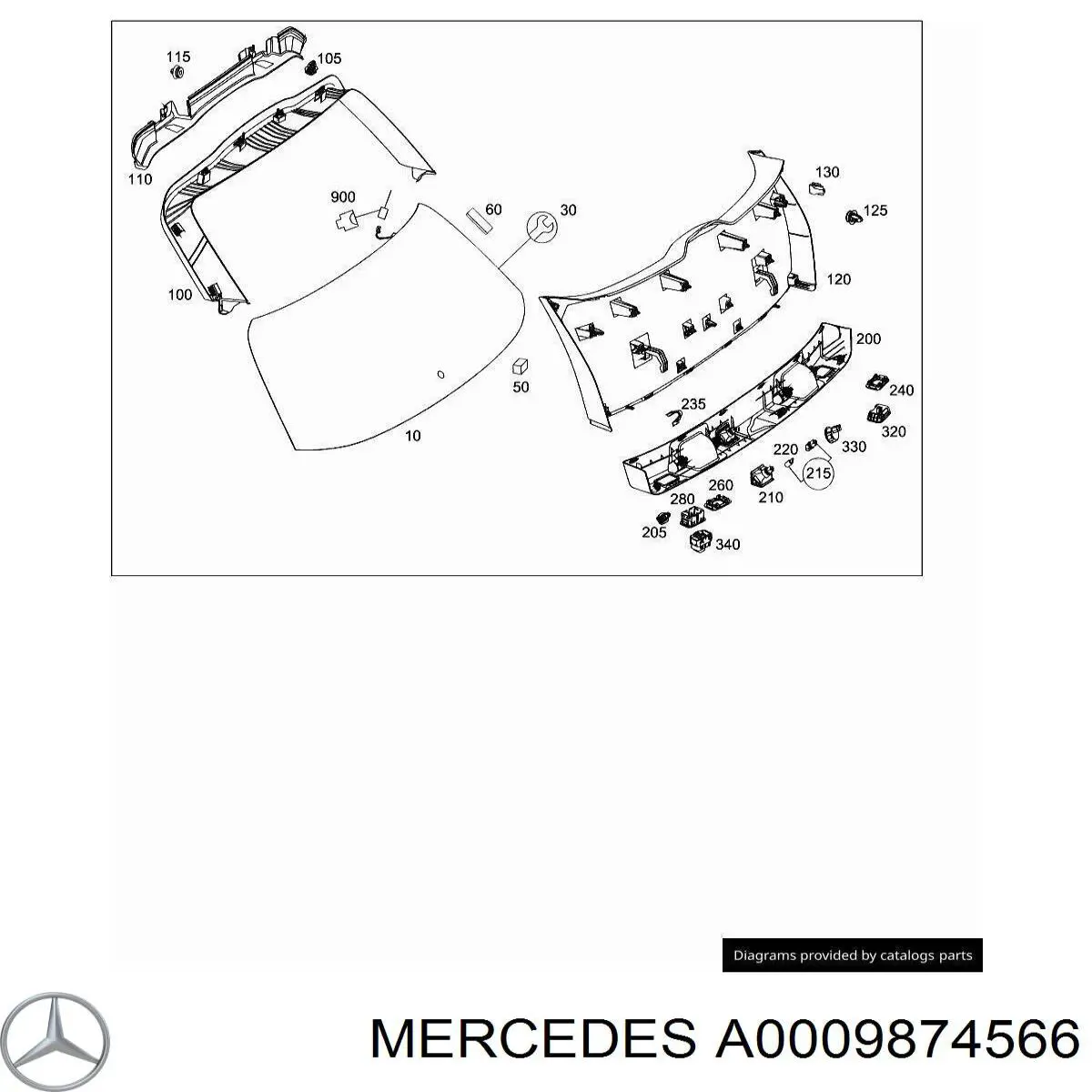Comprar A0009874566 Mercedes Luna parabrisas