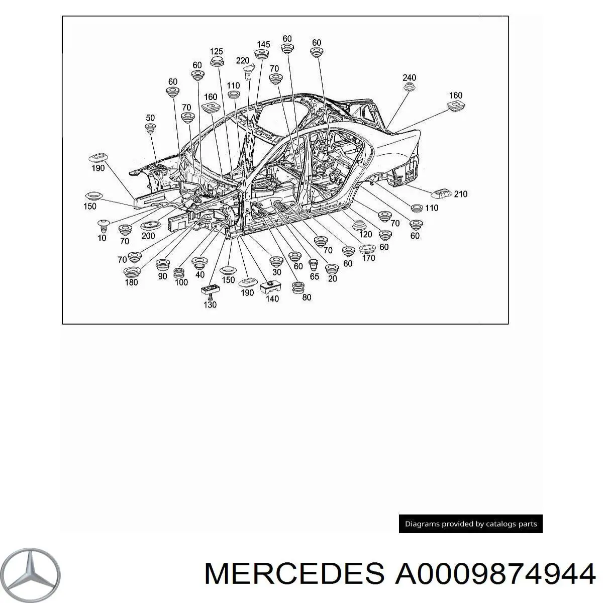  Mercedes A0009874944 precio, desde 2,60 EUR