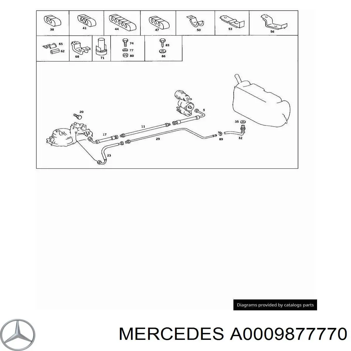 A0009877770 Mercedes 