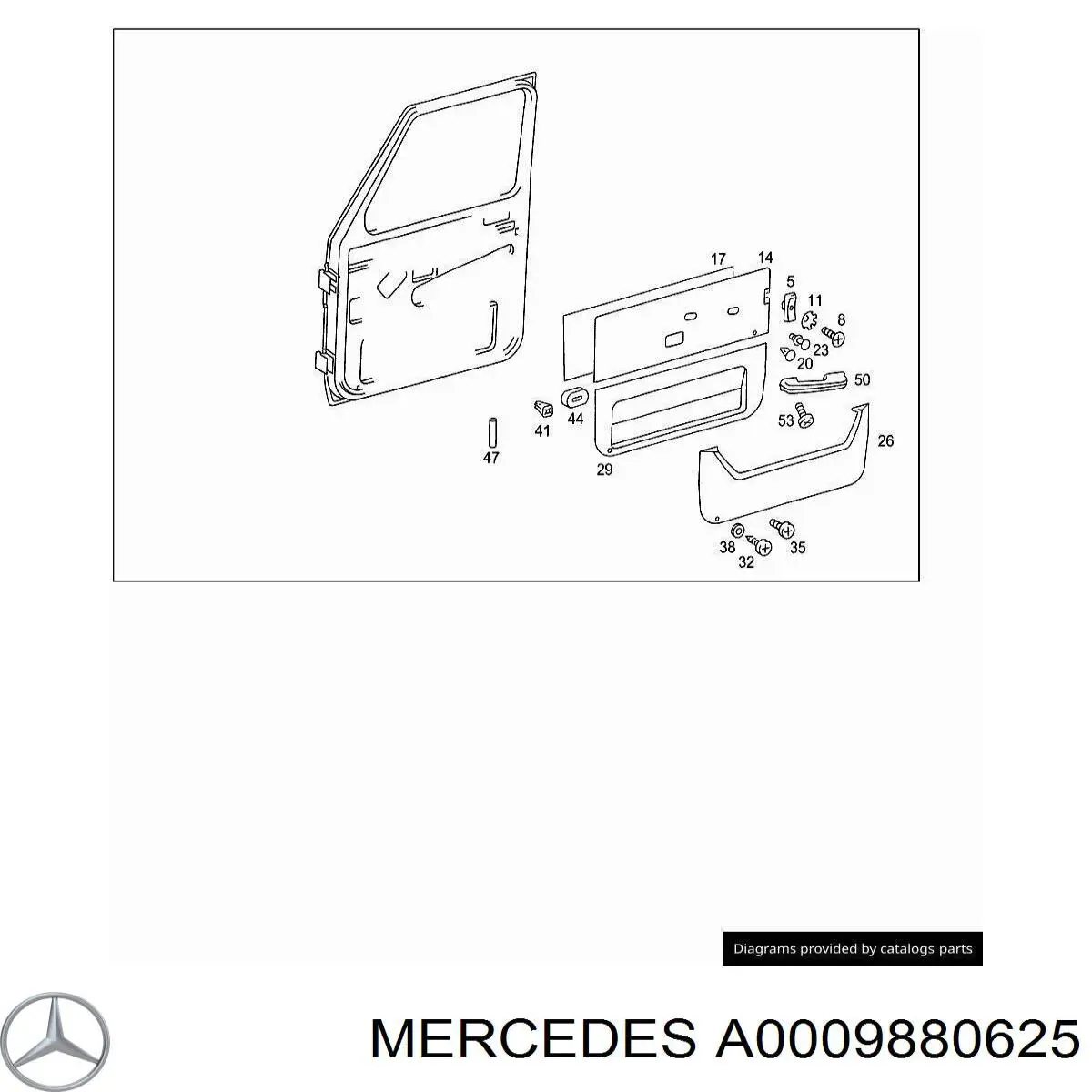  Mercedes A0009880625 precio, desde 8,11 EUR