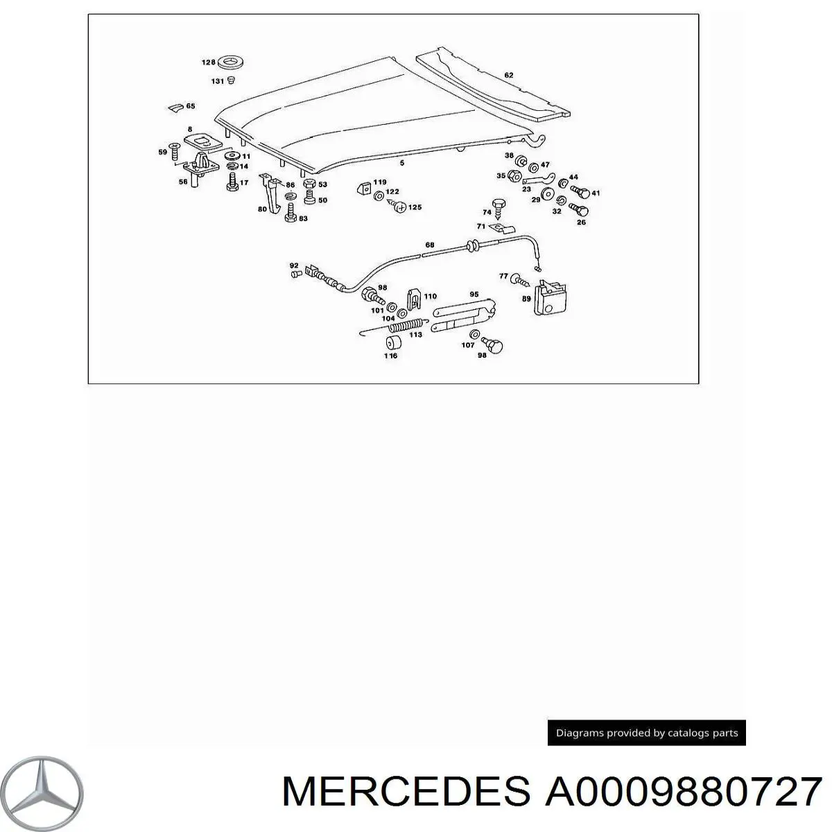 Manga del emblema de la tapa del maletero para Mercedes Sprinter (904)