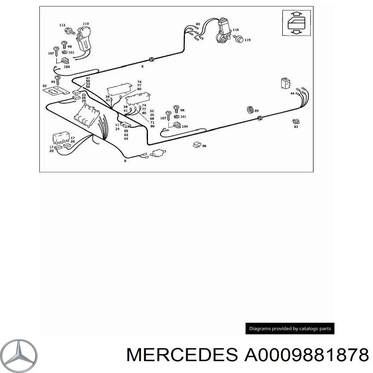  Mercedes A0009881878 precio, desde 4,24 EUR