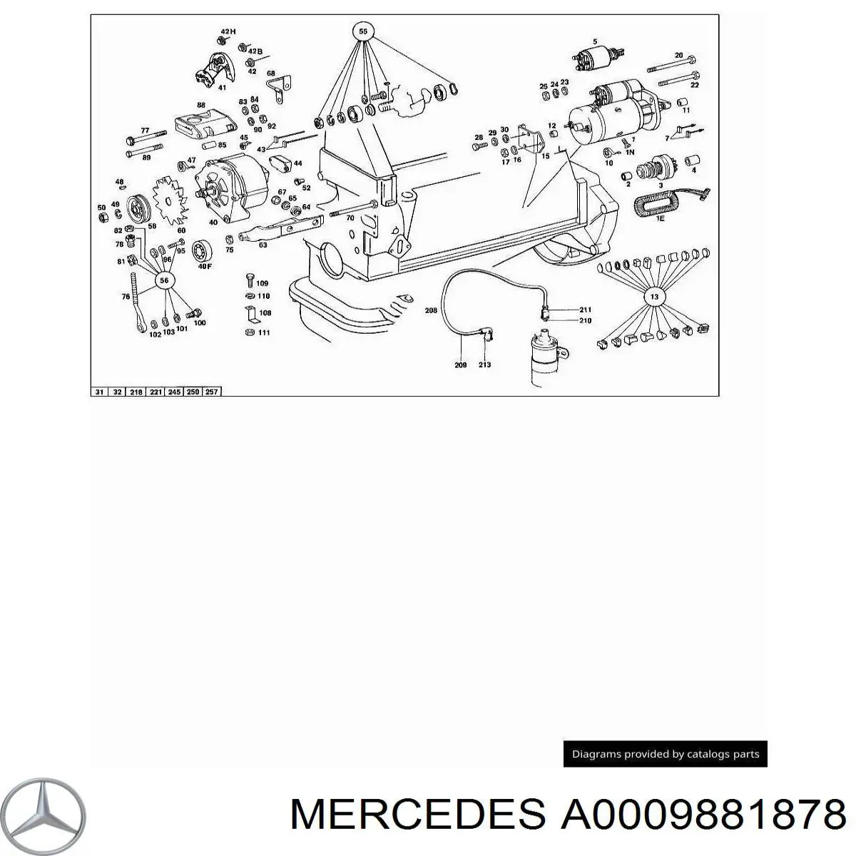  Mercedes A0009881878 precio, desde 4,24 EUR