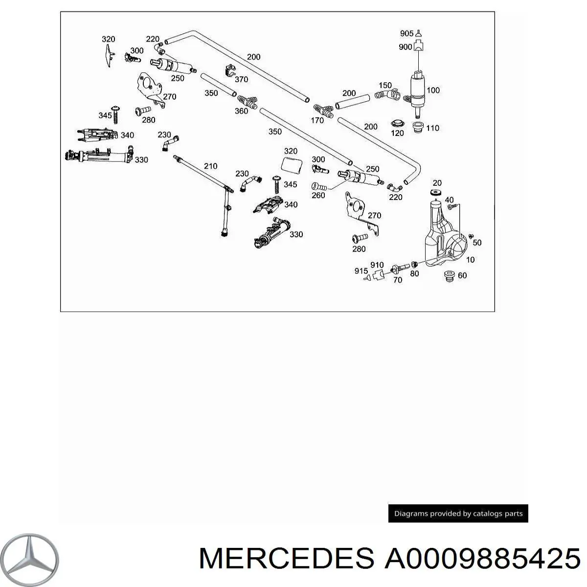  Mercedes A0009885425 precio, desde 2,96 EUR