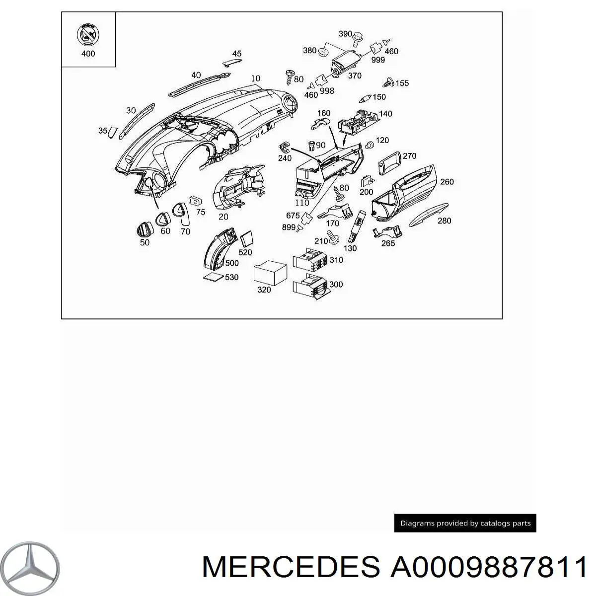  Mercedes A0009887811 precio, desde 24,22 EUR