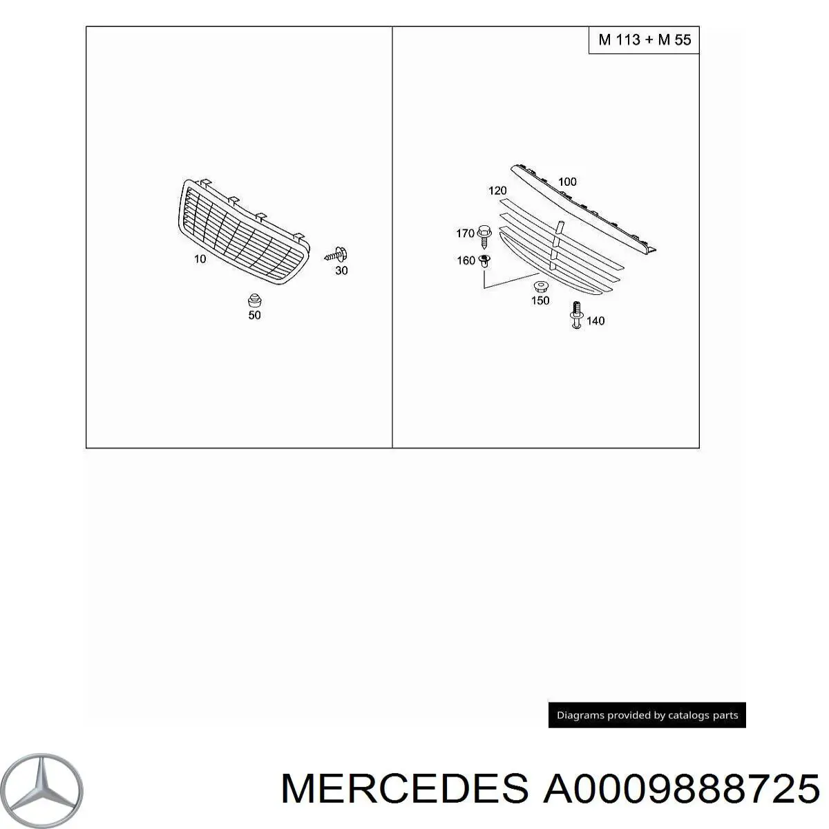  Mercedes A0009888725 precio, desde 2,75 EUR