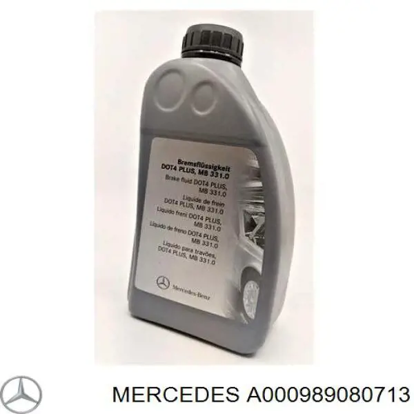 Líquido de freno Mercedes Brake Fluid Plus 1 L DOT 4 (A000989080713)