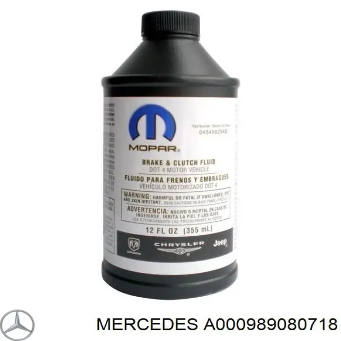 Comprar A000989080718 Mercedes Liquido de frenos