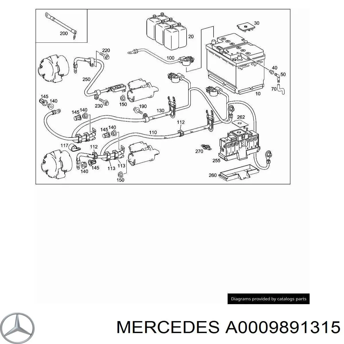 A0009891315 Mercedes 