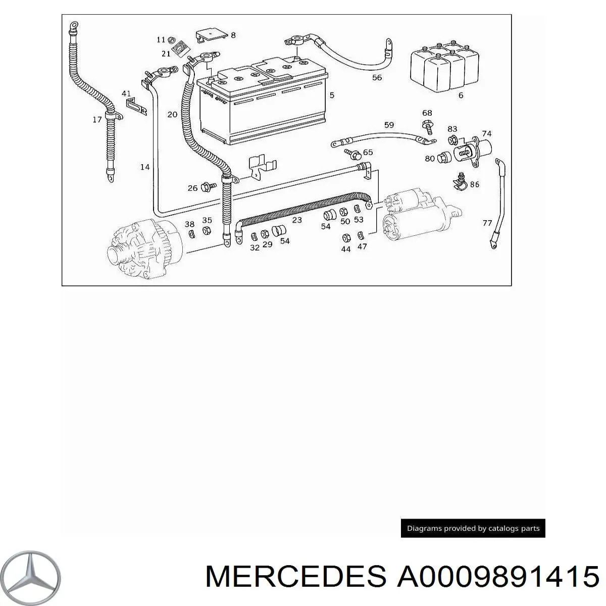  Mercedes A0009891415 precio, desde 71,57 EUR