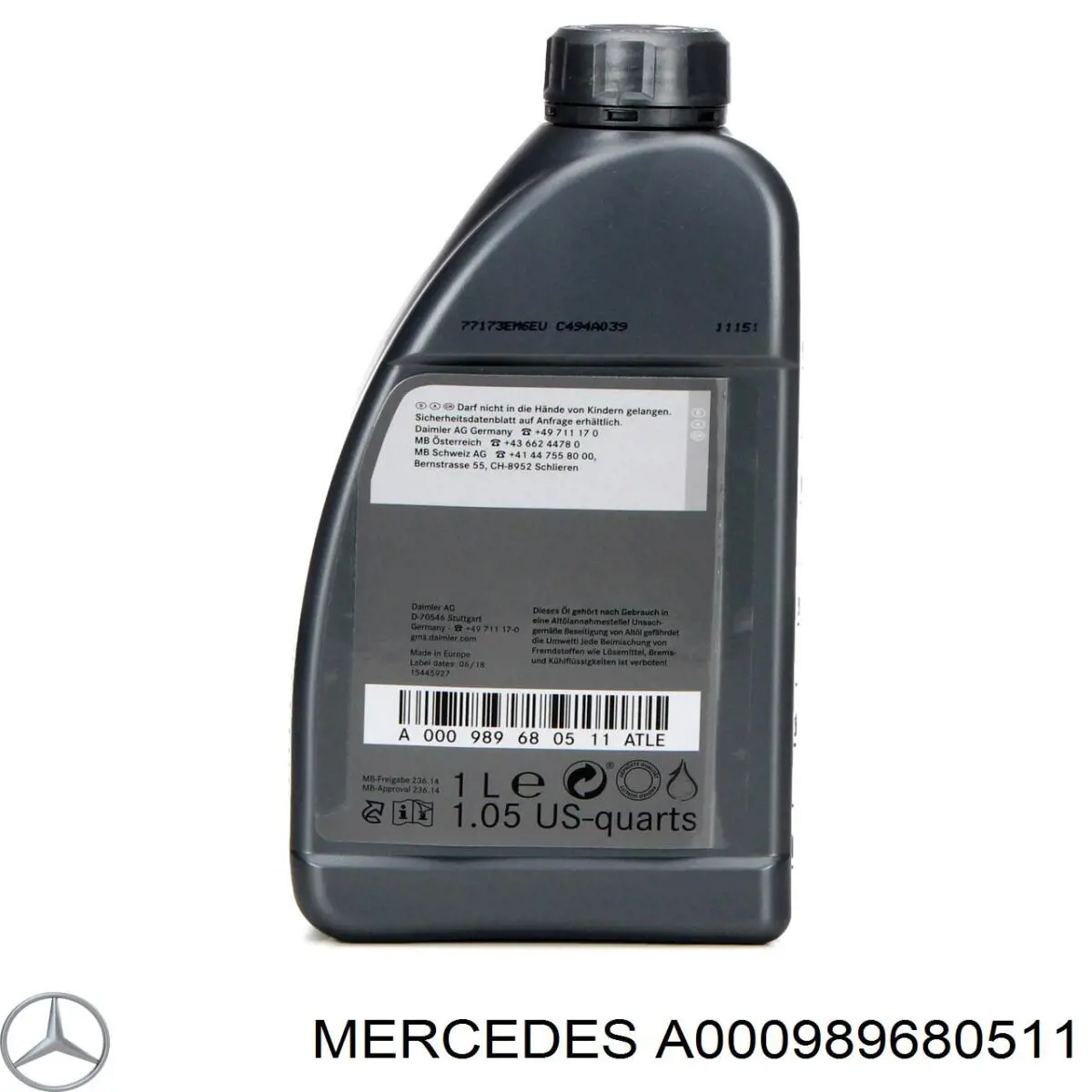 A000989680511 Mercedes Aceite caja cambios