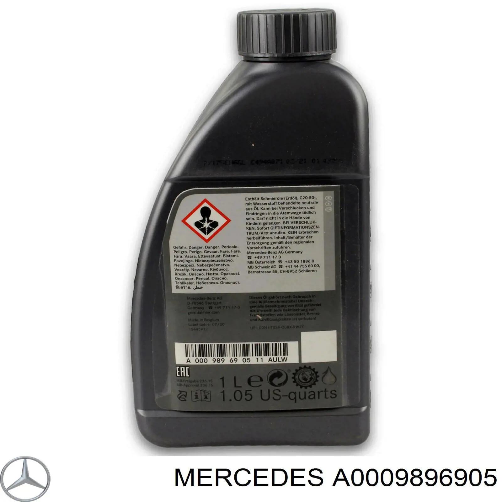 Mercedes Aceite transmisión (A0009896905)