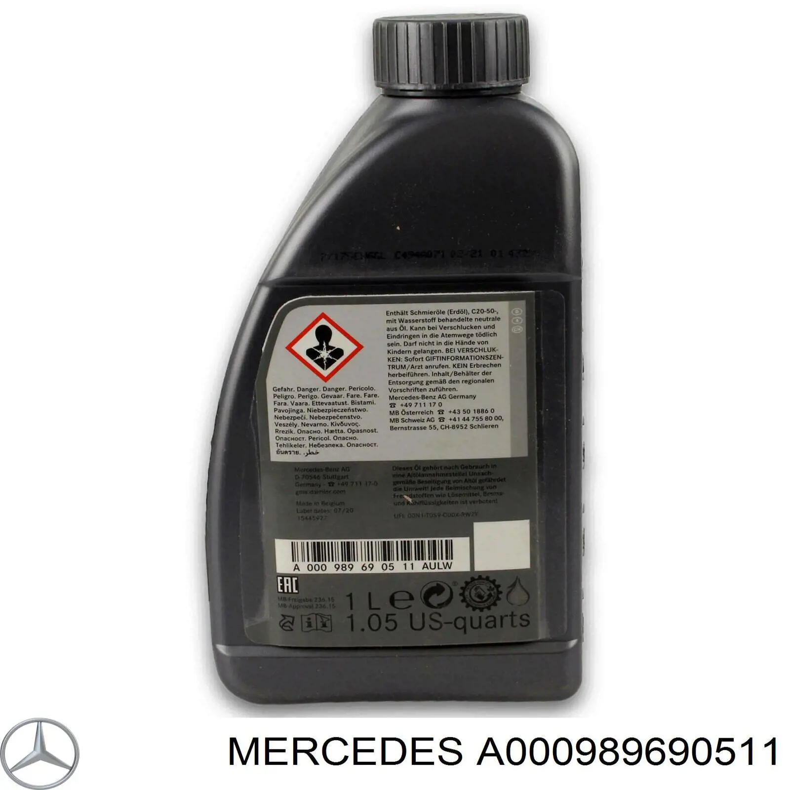 A000989690511 Mercedes Aceite caja cambios