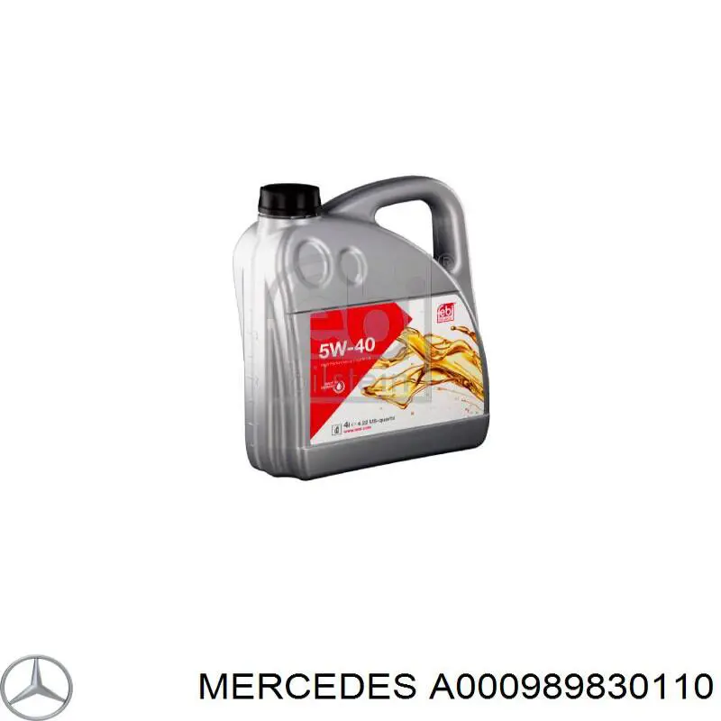 Aceite de motor A000989830110 Mercedes