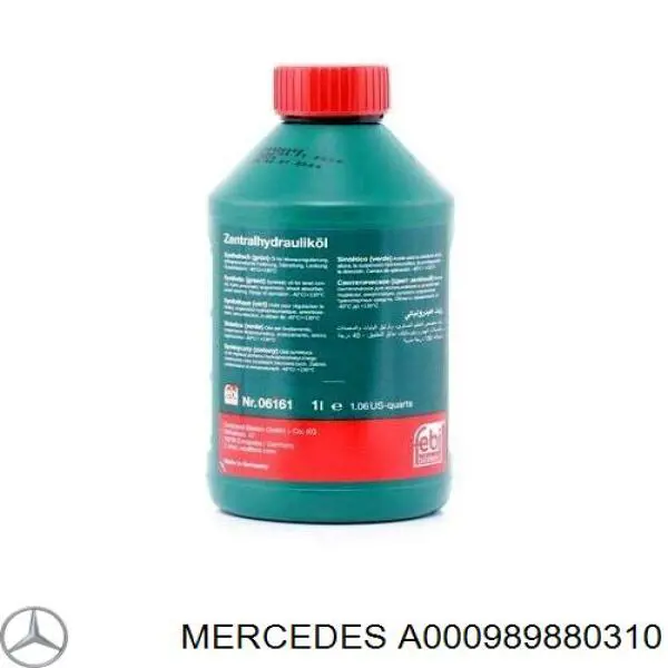 Aceite hidráulico A000989880310 Mercedes