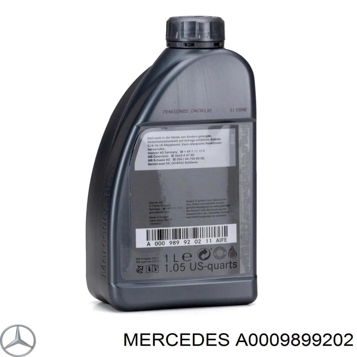 A0009899202 Mercedes Aceite