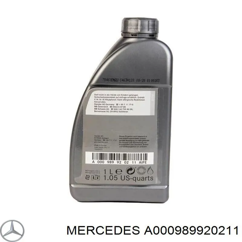A000989920211 Mercedes Aceite