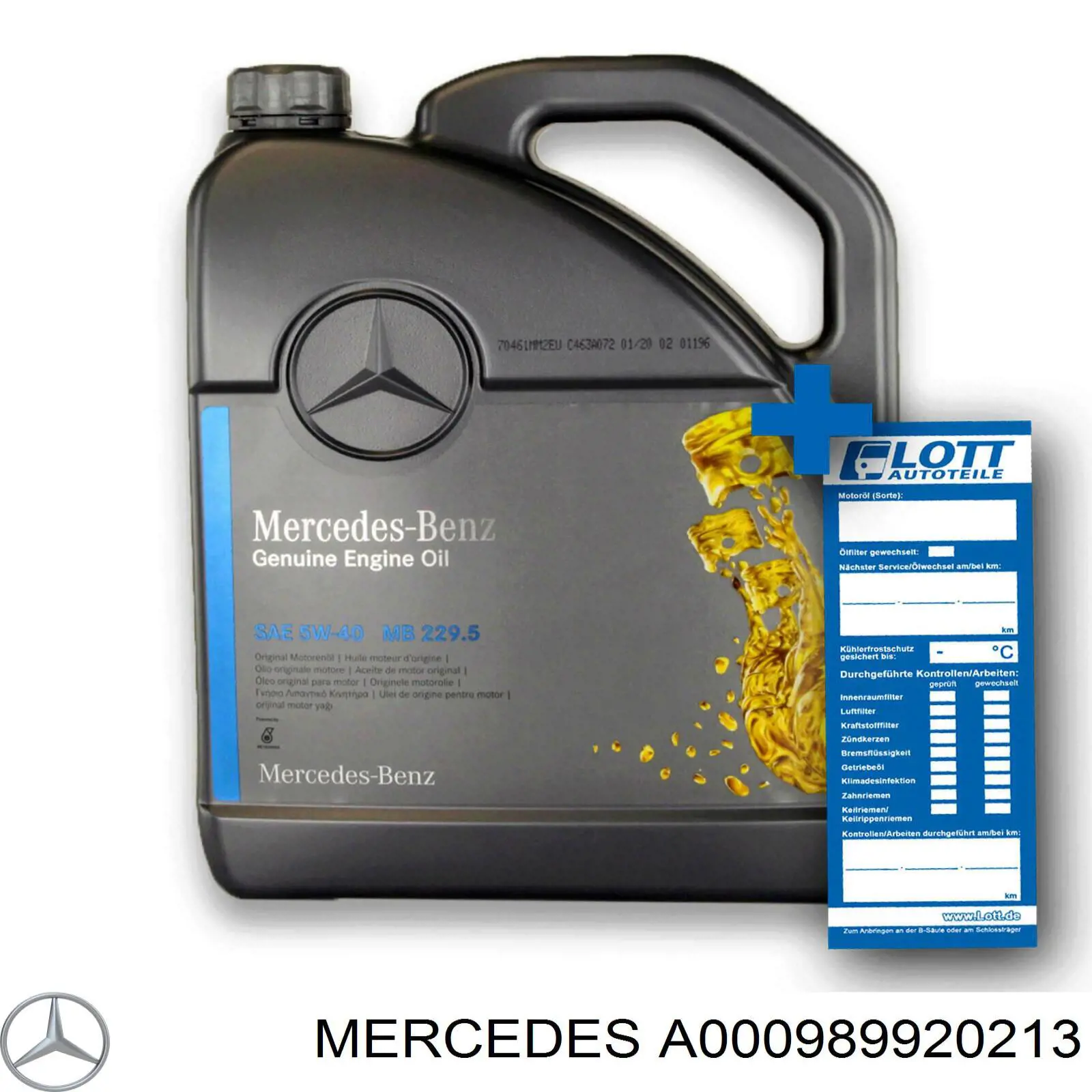 Aceite motor Mercedes A000989920213 precio, desde 93,14 EUR