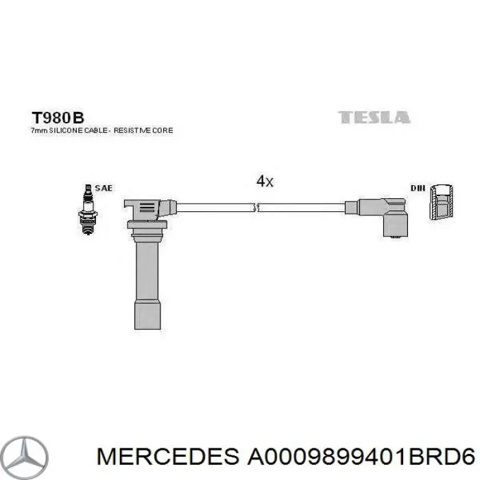 A0009899401BRD6 Mercedes