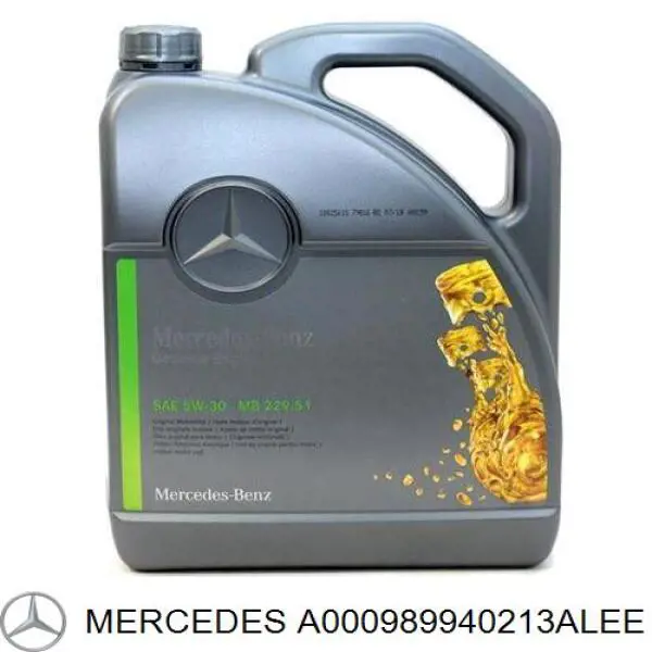 Aceite motor Mercedes A000989940213ALEE precio, desde 44,53 EUR