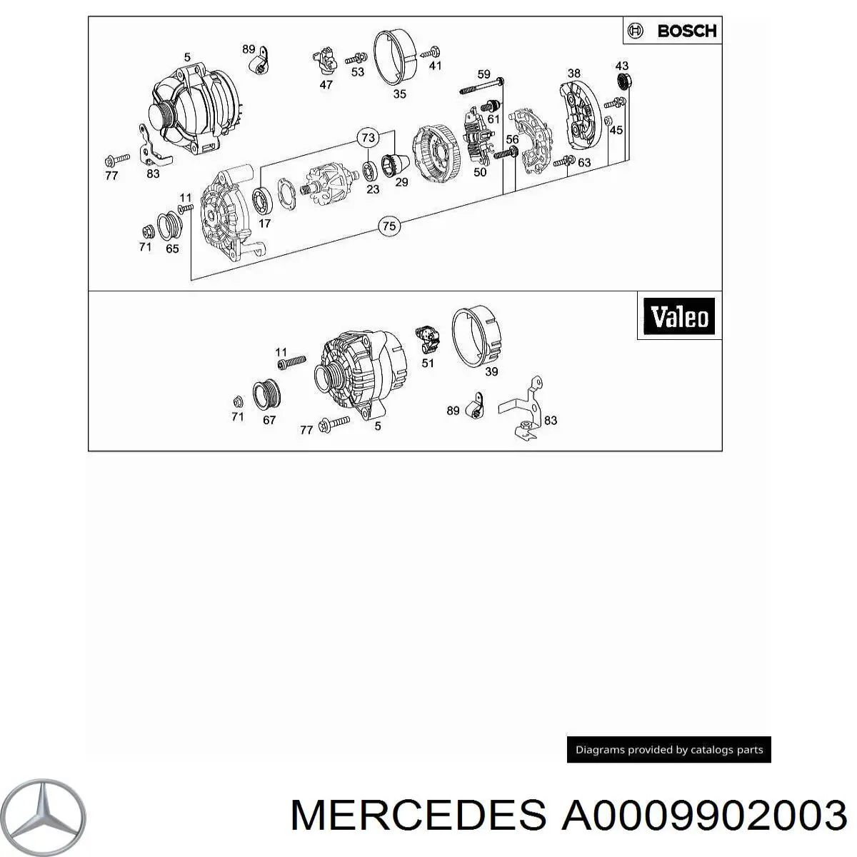  Mercedes A0009902003 precio, desde 9,47 EUR
