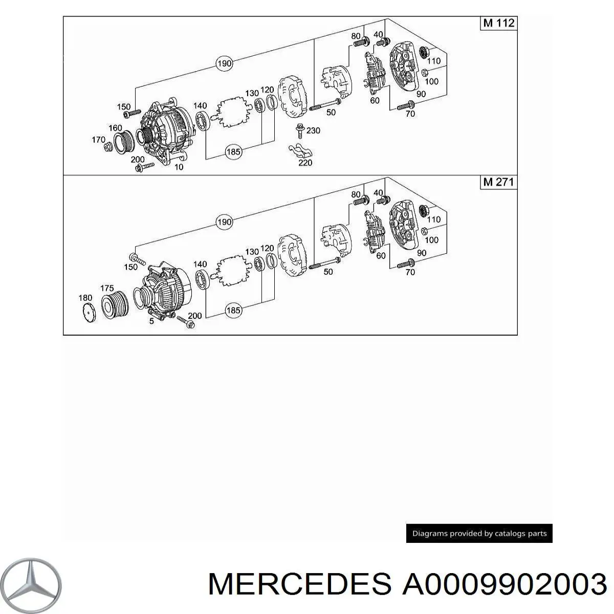 A0009902003 Mercedes 