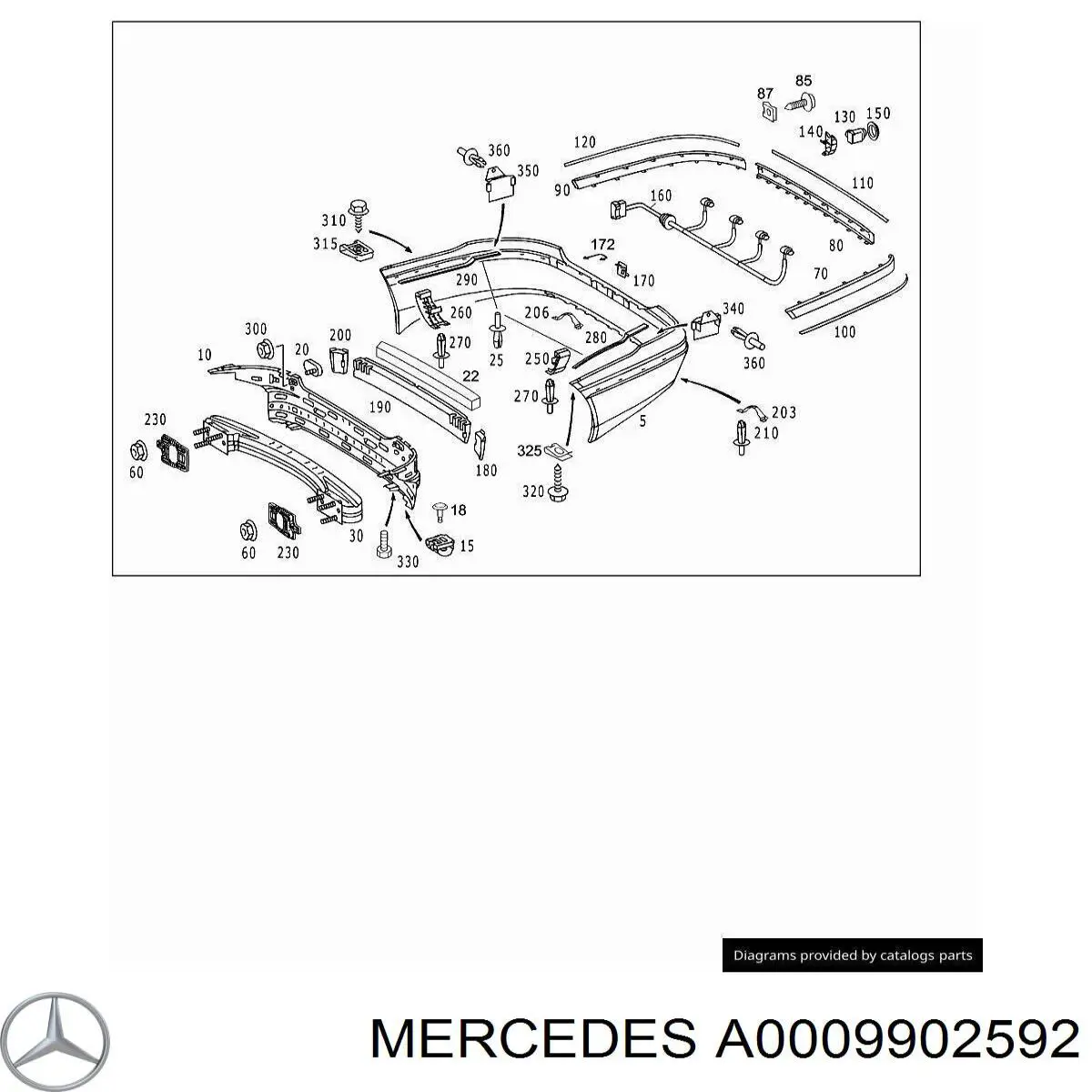  Mercedes A0009902592 precio, desde 4,45 EUR