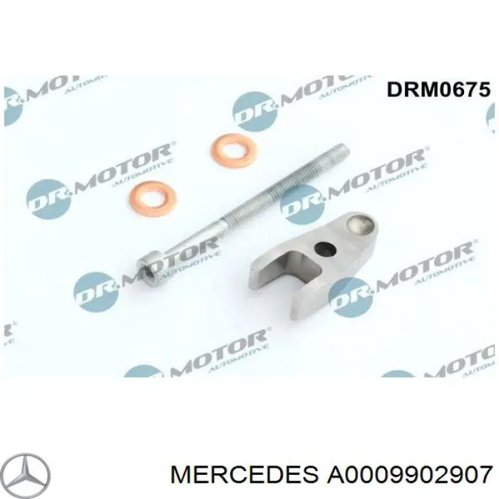 A0009902907 Mercedes tornillo, soporte inyector