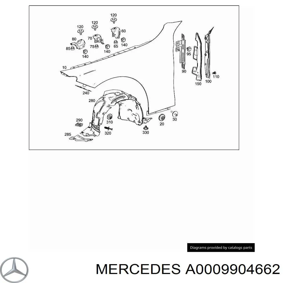 Tornillo (tuerca) de sujeción 6K0809966 VAG