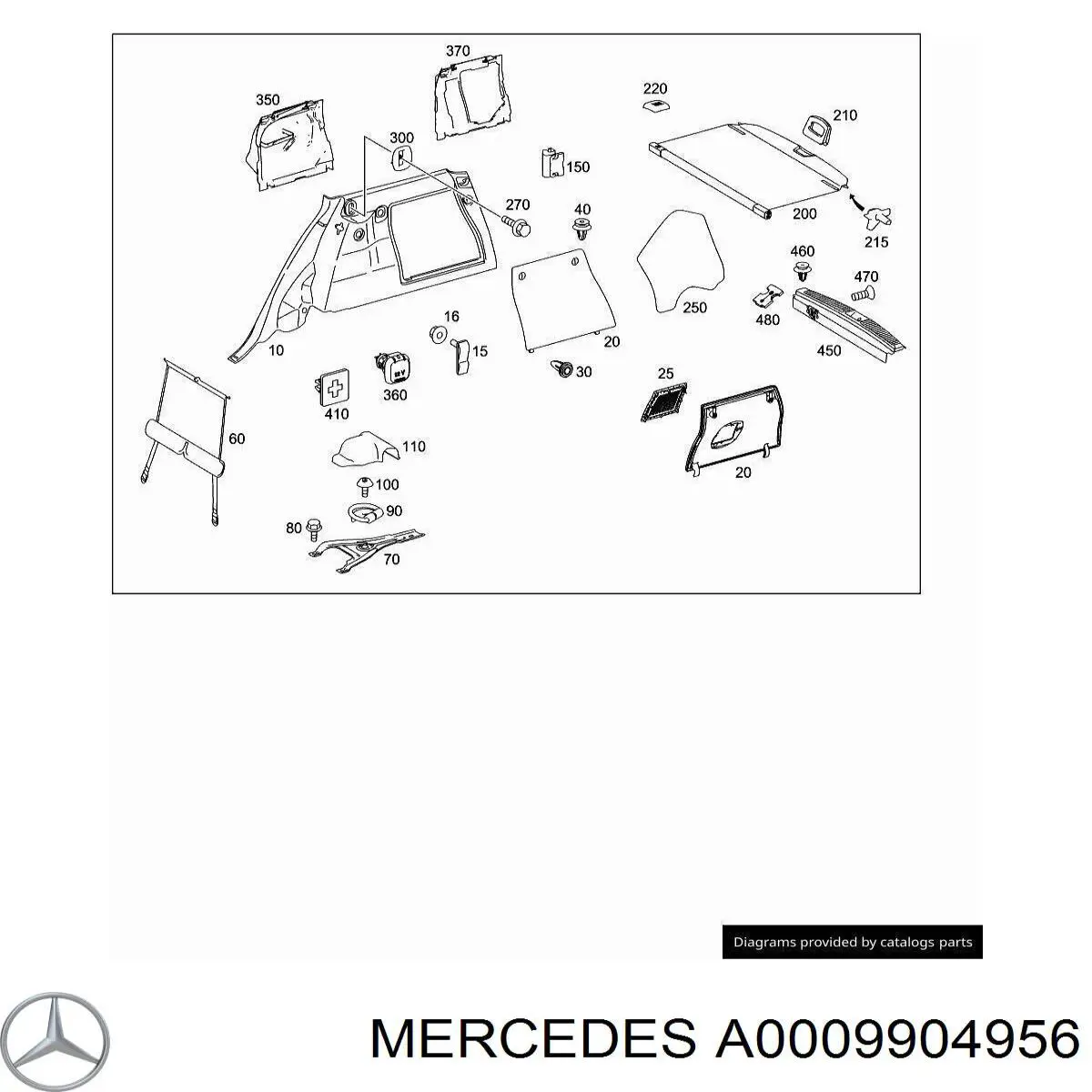  Mercedes A0009904956 precio, desde 45,84 EUR
