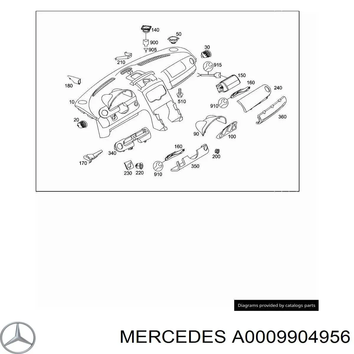 A0009904956 Mercedes 