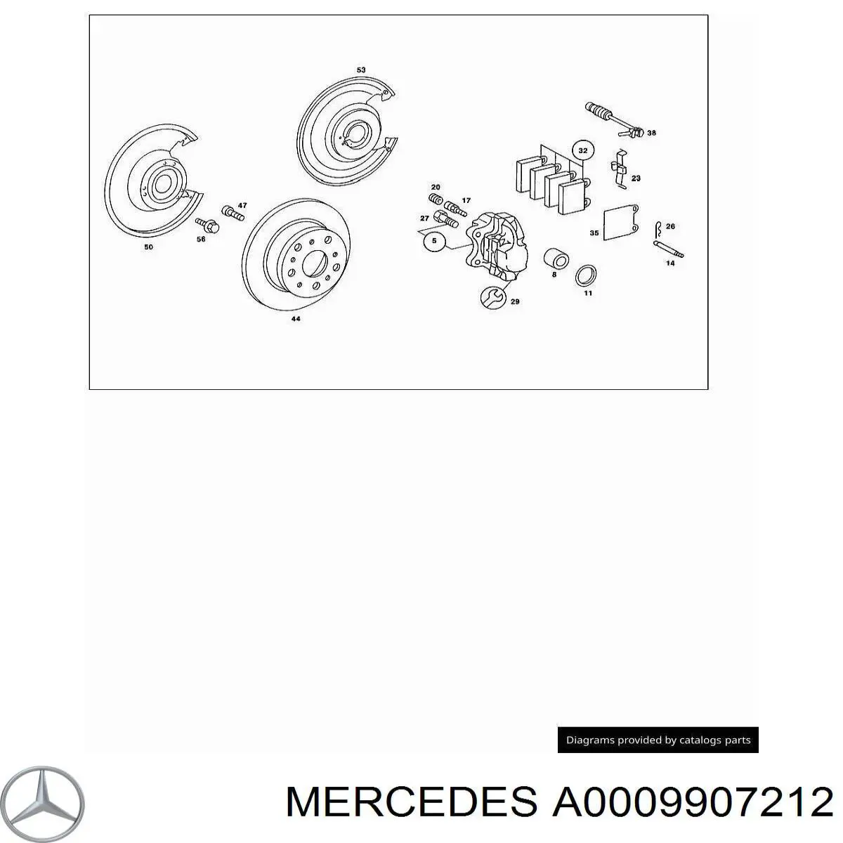  Mercedes A0009907212 precio, desde 8,89 EUR