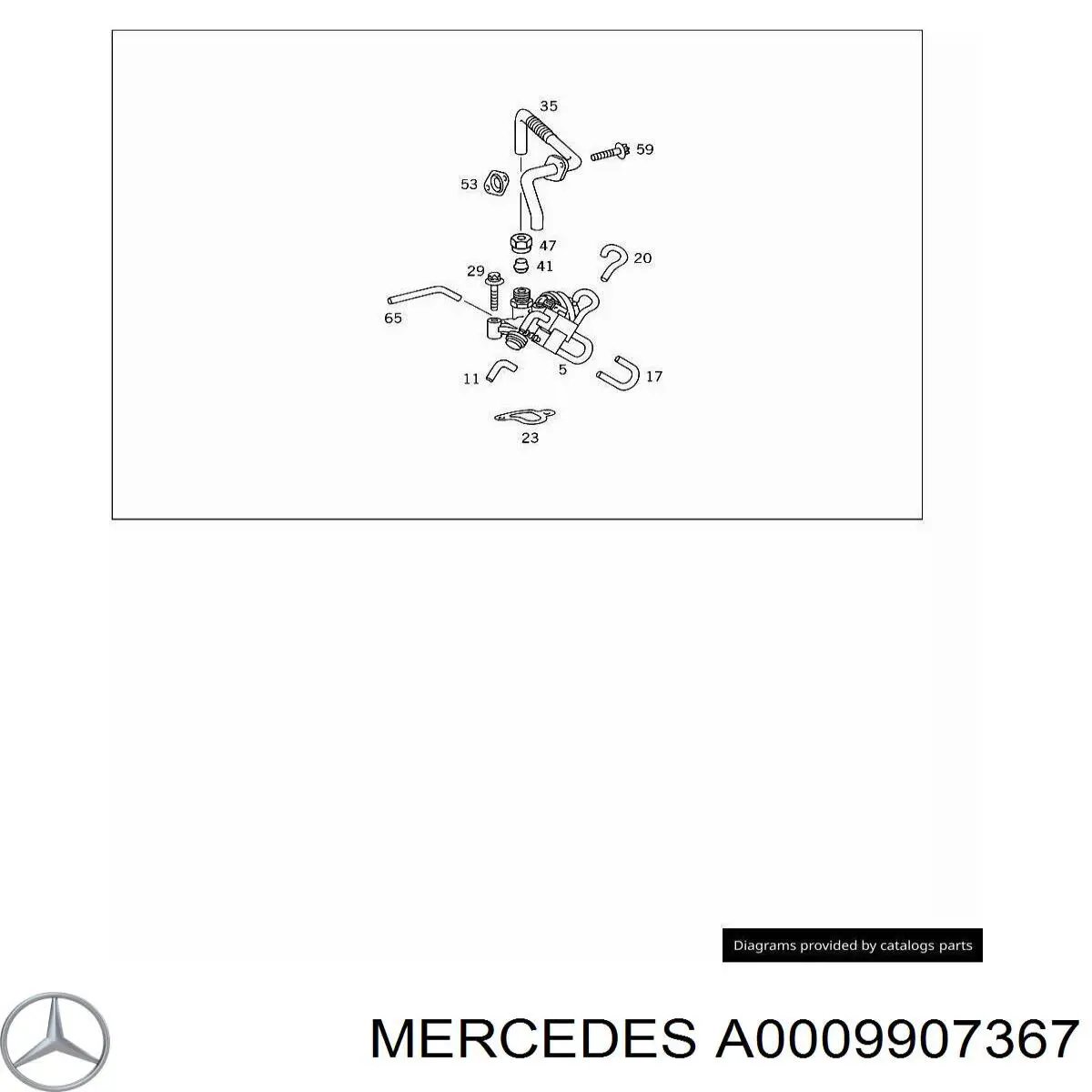 A0009907367 Mercedes 
