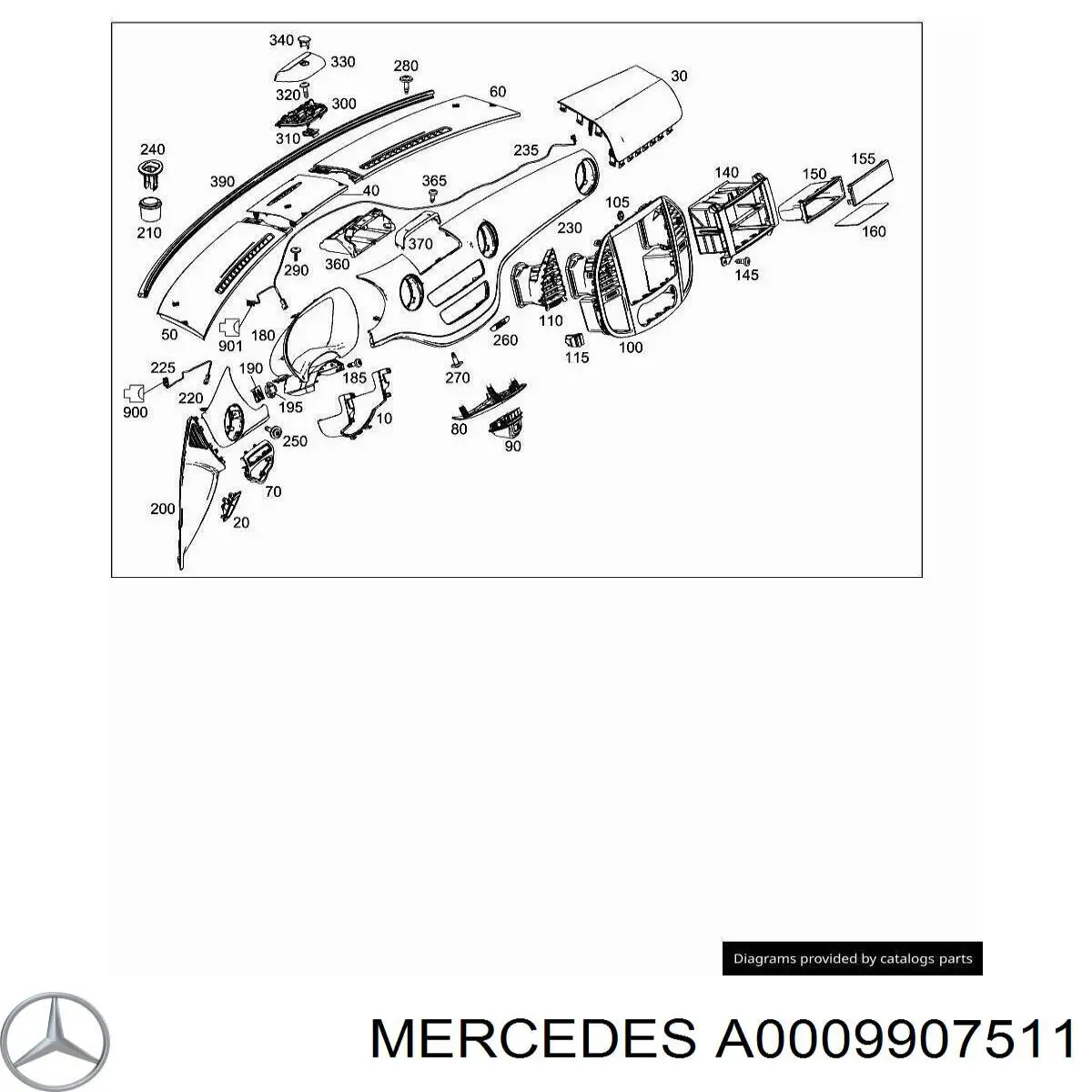 A0009907511 Mercedes 