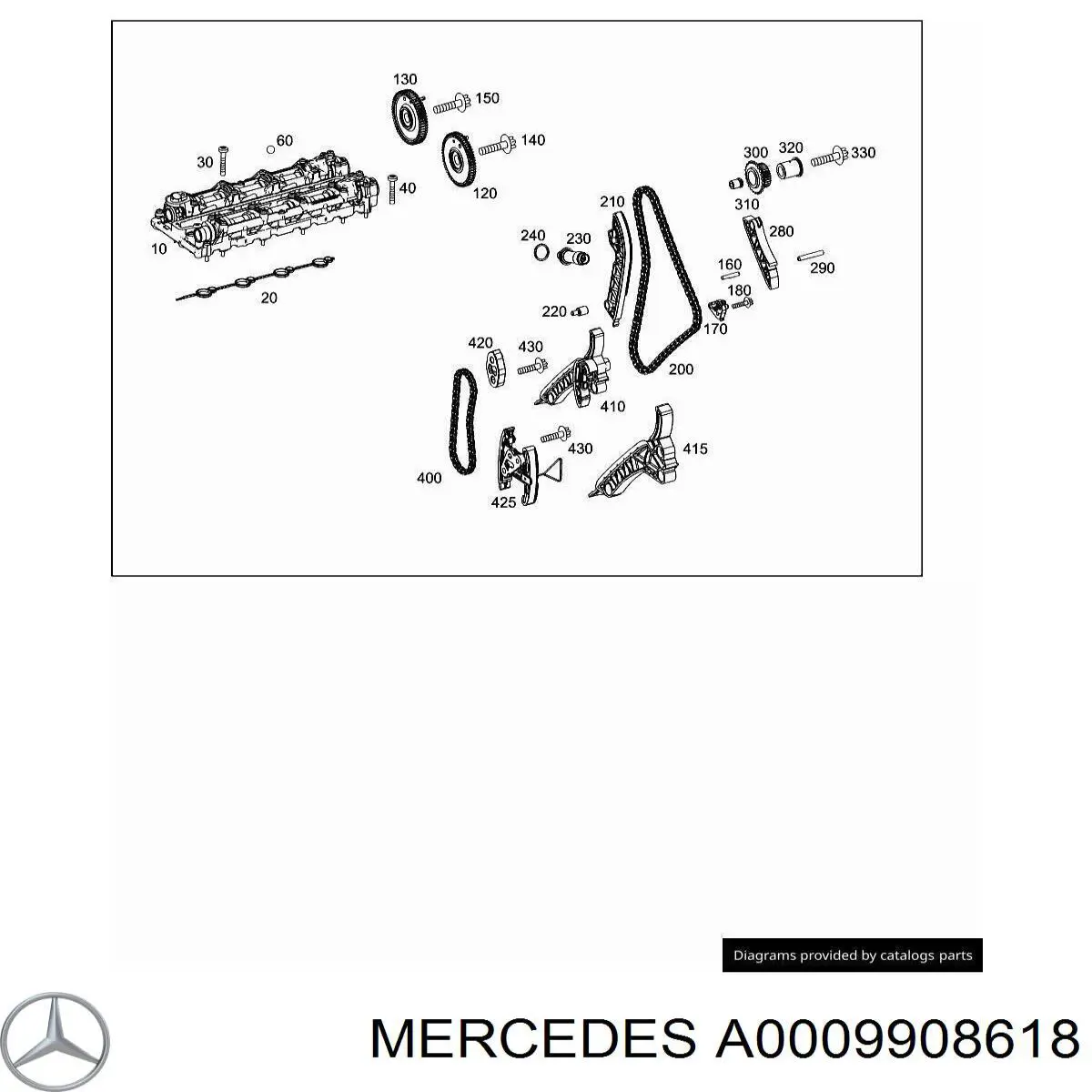 Perno de la cama del árbol de levas para Mercedes CLA (X118)