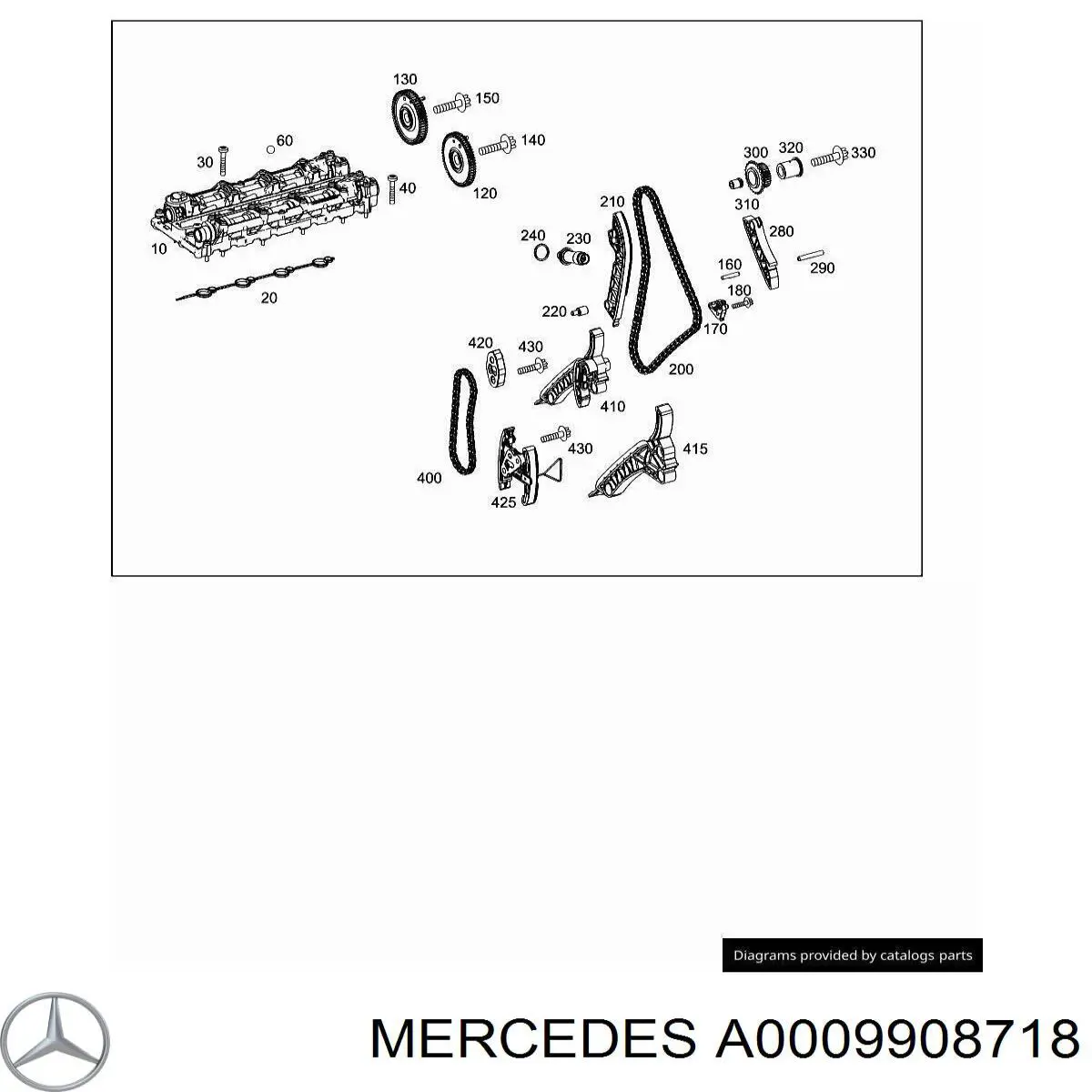 Perno de la cama del árbol de levas para Mercedes ML/GLE (W167)