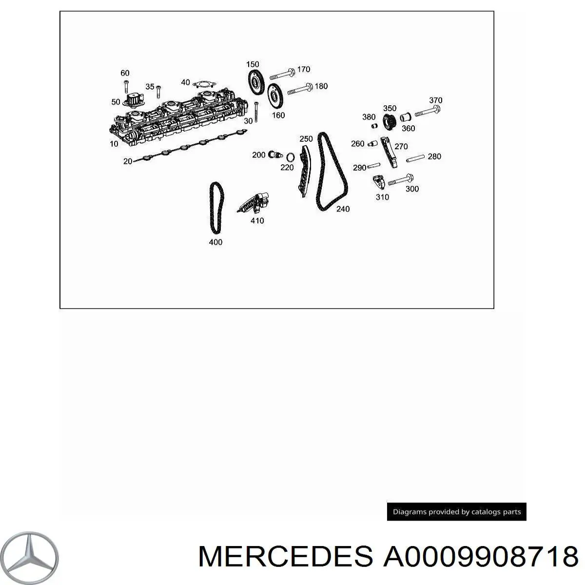 Perno de bancada del árbol de levas Mercedes A0009908718 precio, desde 5,12 EUR