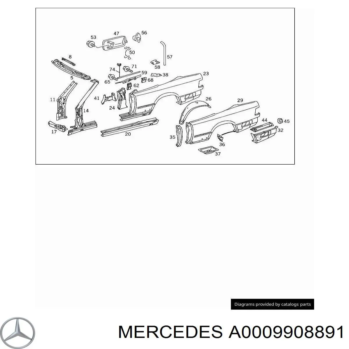  Mercedes A0009908891