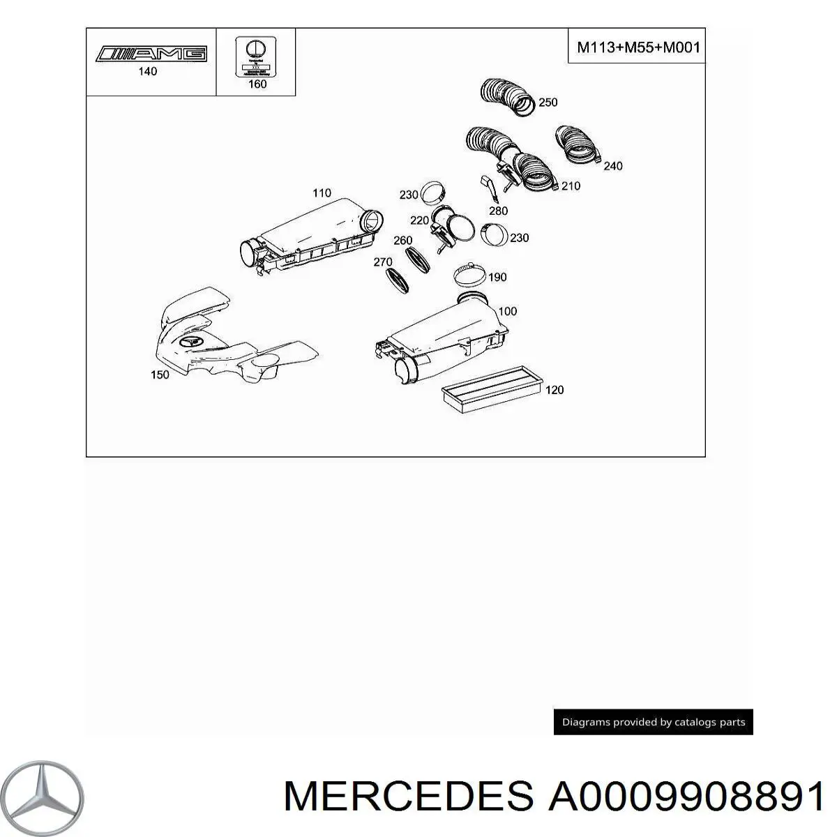  Mercedes A0009908891 precio, desde 5,84 EUR